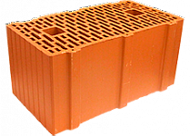 Керамический блок поризованный  Гжель 44 12,3NF М-150