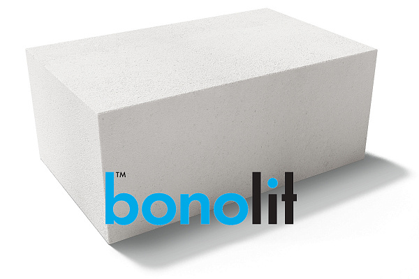 Пеноблок (пенобетонный блок) стеновой BONOLIT D500 600x300x250
