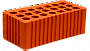 Кирпич керамический строительный полуторный 1.4NF пустотелый рифленый М-150 МИХНЕВО - миниатюра 1