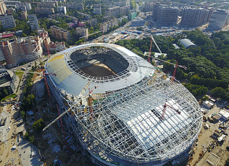 <b>Строительство стадиона Динамо</b>